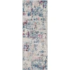 Livabliss Monaco MOC2336 Blue Pale Blue Area Rug 2 ft. 7 in. X 7 ft. 3 in. Runner