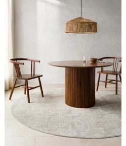 Livabliss Masterpiece MPC2313 Taupe Light Grey Area Rug 5 ft. 3 in. Round Round