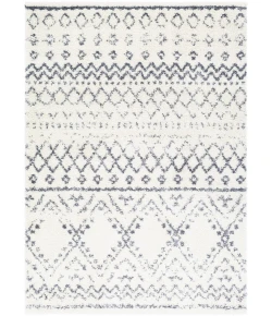 Livabliss Maroc Shag MRS2301 White Medium Gray Area Rug 2 ft. X 3 ft. Rectangle