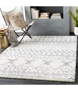 Livabliss Maroc Shag MRS2301 White Medium Gray Area Rug 2 ft. X 3 ft. Rectangle