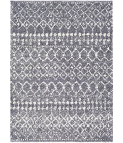 Livabliss Maroc Shag MRS2308 Medium Gray White Area Rug 2 ft. X 3 ft. Rectangle