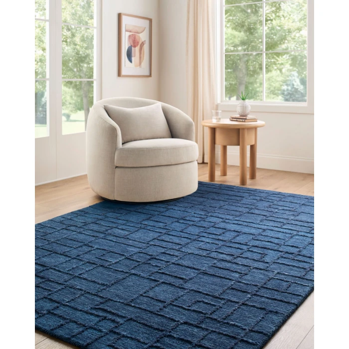 LIVABLISS Matterhorn 'Midnight Blue MTH-2302 9ft. x 12ft. Rect. Rug