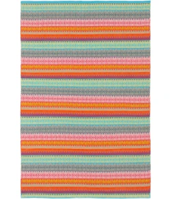 Surya Maritime MTM1005 Bright Pink Sky Blue Area Rug 2 ft. X 3 ft. Rectangle