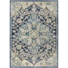 Livabliss Murat MUT2320 Navy Sky Blue Area Rug 6 ft. 7 in. X 9 ft. Rectangle