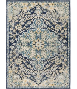 Livabliss Murat MUT2320 Navy Sky Blue Area Rug 5 ft. 3 in. X 7 ft. 3 in. Rectangle