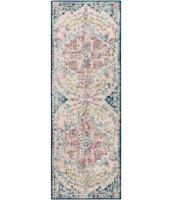 Livabliss Murat MUT2321 Sky Blue Garnet Area Rug 2 ft. 7 in. X 7 ft. 3 in. Runner