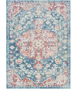 Livabliss Murat MUT2322 Dark Blue White Area Rug 6 ft. 7 in. X 9 ft. Rectangle