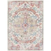 Livabliss Murat MUT2323 Bright Red White Area Rug 6 ft. 7 in. X 9 ft. Rectangle