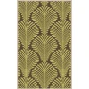 Surya Nantes NAN8004 Lime Dark Brown Area Rug 2 ft. X 3 ft. Rectangle