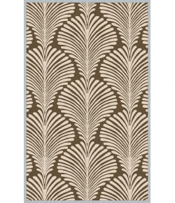 Surya Nantes NAN8006 Khaki Dark Brown Area Rug 2 ft. X 3 ft. Rectangle