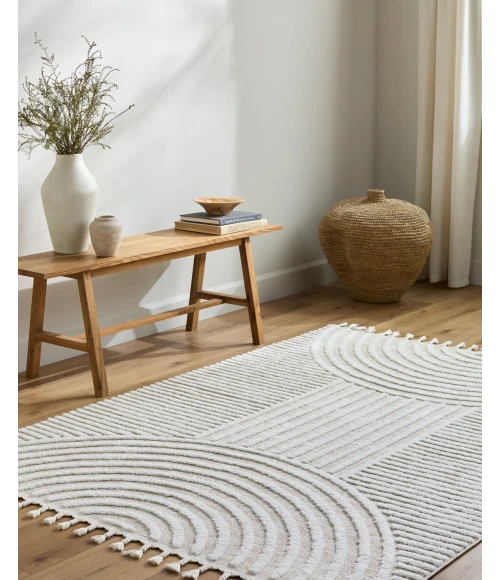 Livabliss Nora Cream NOA-2312 5 ft. 3 in. X 7 ft. Rect. Rug