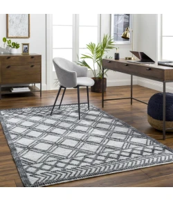 Surya Napoli NPO2309 White Light Slate Area Rug 5 ft. X 7 ft. 6 in. Rectangle