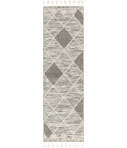 Livabliss Norwood NWD2308 Black Cream Area Rug 2 ft. 6 in. X 8 ft. Runner