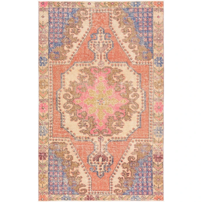 Surya Antique One of a Kind Rust OOAK-1088 4 ft. 2 in. X 6 ft. 8 in. Rect. Rug