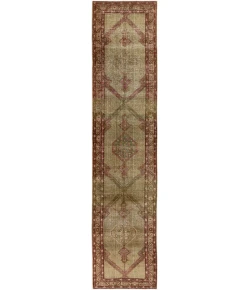 Surya Antique One of a Kind Olive OOAK-1244 2 ft. 11 in. X 12 ft. 7 in. Rect. Rug