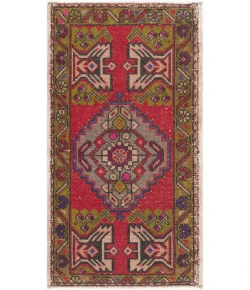 Surya Antique One of a Kind Crimson OOAK-1398 1ft.9in. x 3ft.4in. Rect. Rug