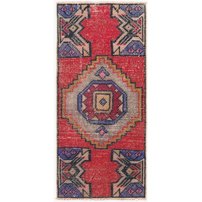 Surya Antique One of a Kind Crimson OOAK-1487 1ft.4in. x 3ft.1in. Rect. Rug