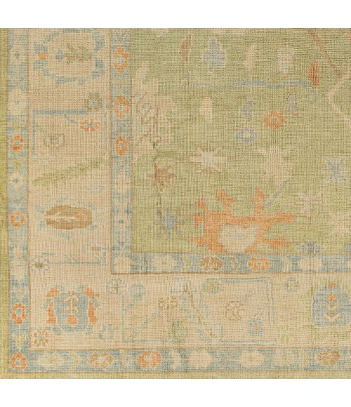 Surya Antique One of a Kind Sage Green OOAK-1540 9ft.5in. x 11ft.7in. Rect. Rug