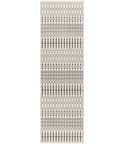 Surya Osasuna OSA2300 Black Beige Area Rug 2 ft. 6 in. X 8 ft. Runner