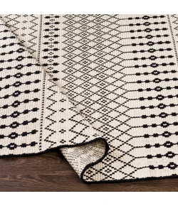 Surya Osasuna OSA2300 Black Beige Area Rug 2 ft. 6 in. X 8 ft. Runner