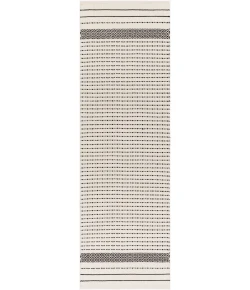 Surya Osasuna OSA2301 Black Beige Area Rug 2 ft. 6 in. X 8 ft. Runner