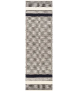 Surya Osasuna OSA2302 Black Beige Area Rug 2 ft. 6 in. X 8 ft. Runner
