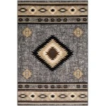 Livabliss Paramount PAR1094 Charcoal Medium Gray Area Rug 7 ft. 10 in. X 11 ft. 2 in. Rectangle