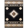 Livabliss Paramount PAR1095 Black Charcoal Area Rug 6 ft. 7 in. X 9 ft. 6 in. Rectangle