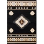 Livabliss Paramount PAR1095 Black Charcoal Area Rug 7 ft. 10 in. X 11 ft. 2 in. Rectangle