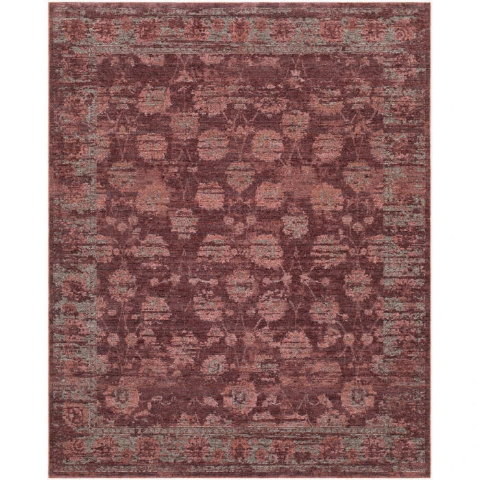 LIVABLISS Pacific Burgundy PCF-2304 2ft.7in. x 3ft.11in. Rect. Rug