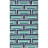 Surya Paddington PDG2037 Teal Navy Area Rug 2 ft. X 3 ft. Rectangle