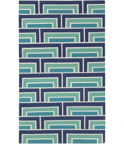 Surya Paddington PDG2037 Teal Navy Area Rug 2 ft. X 3 ft. Rectangle