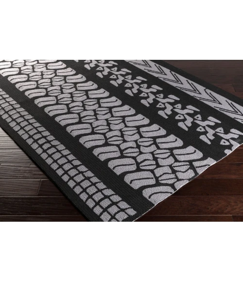 Surya Pandemonium Black PDM-1006 8ft. x 8ft. Round Rug
