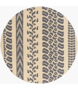 Surya Pandemonium Charcoal PDM-1008 8ft. x 8ft. Round Rug