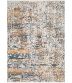 Livabliss Presidential PDT2305 Bright Blue Burnt Orange Area Rug 8 ft. 10 in. X 12 ft. 10 in. Rectangle