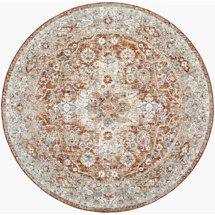 Livabliss Poem Cream PME-2304 7 ft. 10 in. X 7 ft. 10 in. Round Rug