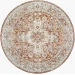 Livabliss Poem Cream PME-2304 6 ft. 7 in. X 6 ft. 7 in. Round Rug