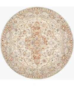 Livabliss Poem Cream PME-2305 5 ft. 3 in. X 5 ft. 3 in. Round Rug