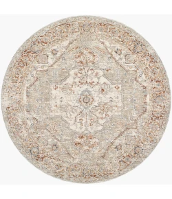 Livabliss Poem Cream PME-2306 5 ft. 3 in. X 5 ft. 3 in. Round Rug