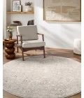Livabliss Poetry Cream POI-2303 7 ft. 10 in. X 7 ft. 10 in. Round Rug