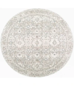 Livabliss Poetry Light Slate POI-2304 5 ft. 3 in. X 5 ft. 3 in. Round Rug