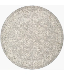 Livabliss Poetry Cream POI-2306 5 ft. 3 in. X 5 ft. 3 in. Round Rug