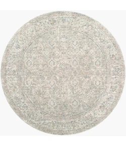 Livabliss Poetry Cream POI-2307 5 ft. 3 in. X 5 ft. 3 in. Round Rug