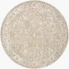 Livabliss Poetry Cream POI-2308 7 ft. 10 in. X 7 ft. 10 in. Round Rug