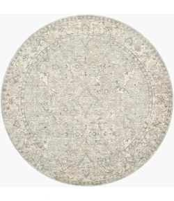 Livabliss Poetry Slate POI-2309 5 ft. 3 in. X 5 ft. 3 in. Round Rug