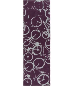 Surya Peerpressure Dark Plum PSR-7009 2ft.6in. x 8ft. Rect. Rug