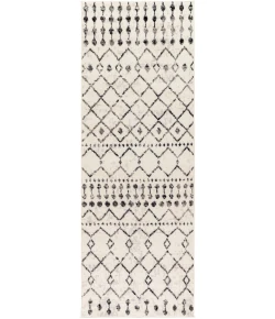 Livabliss Pisa PSS2300 Black Off-White Area Rug 2 ft. 7 in. X 7 ft. 3 in. Runner