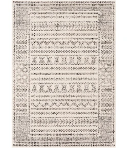 Livabliss Pisa PSS2313 Medium Gray Black Area Rug 6 ft. 7 in. Round
