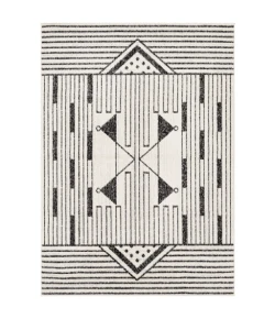 Livabliss Pisa PSS2316 Black Medium Gray Area Rug 5 ft. X 7 ft. Rectangle