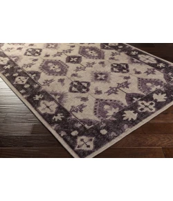 Surya Pazar PZR6009 Light Gray Eggplant Area Rug 3 ft. 6 in. X 5 ft. 6 in. Rectangle